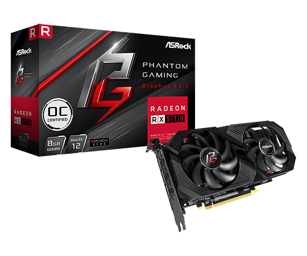 Asrock Amd Radeon Rx 570 Phantom Gaming U 8g Oc